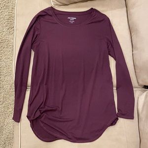 Long sleeve plum t-shirt